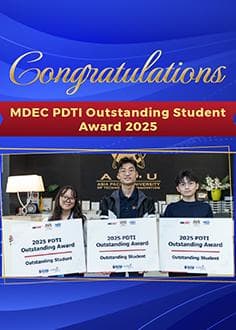 دانشجویان APU با جایزه دانشجویی برجسته MDEC PDTI 2025 مفتخر شدند